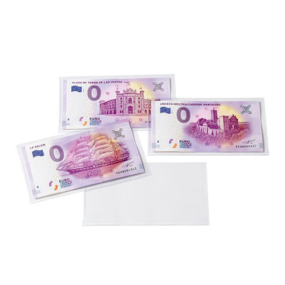 Ochranné fólie na bankovky BASIC „Euro Souvenir“, 140 x 80 mm, balení 50 ks